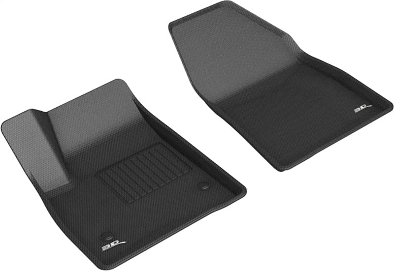 3D MAXpider L1CD02111509 20-21 Cadillac XT6 Kagu 1st Row Floormats - Black 3D MAXpider