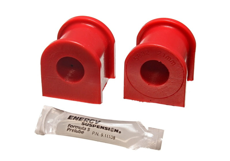 Energy Suspension 05-07 Scion tC Red 21mm Front Sway Bar Bushing Set - eliteracefab.com
