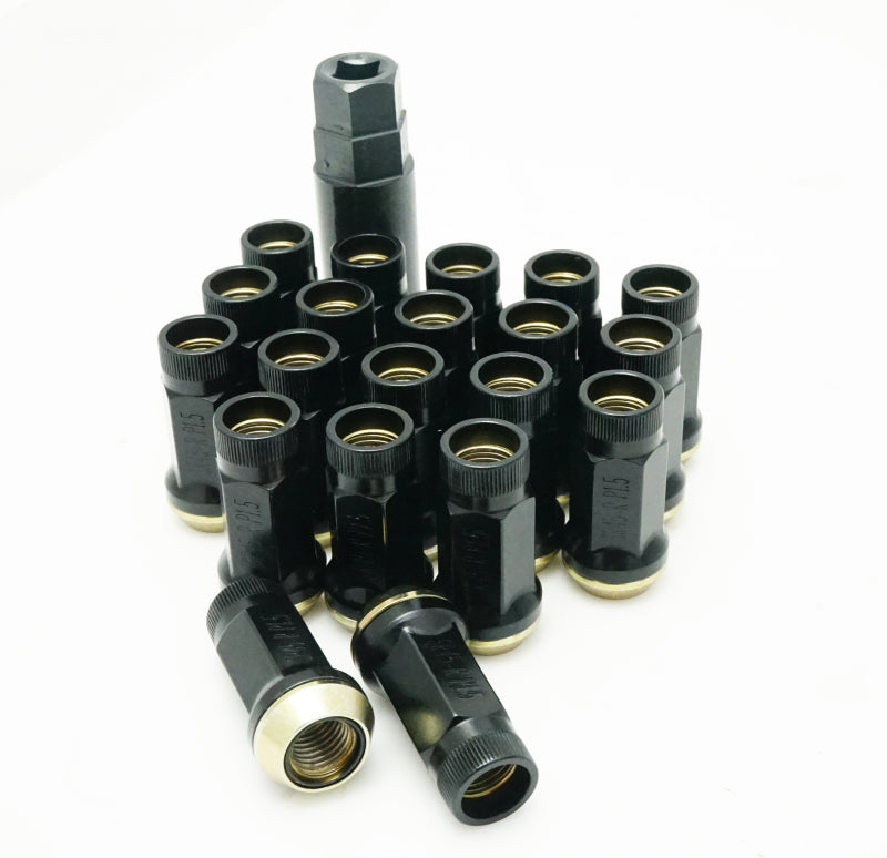 WHEEL MATE MUTEKI SR45R LUG NUT KIT 12×1.5 – BLACK - eliteracefab.com
