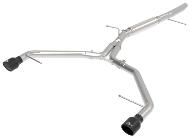 aFe 17-19 Audi A4 (L4-2.0L) MACH Force-Xp  Stainless Steel Axle-Back Exhaust System - Black Tip aFe