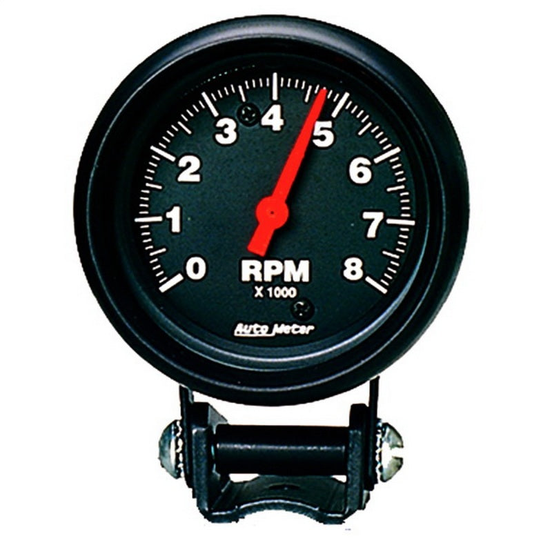 Autometer Black 2-5/8 inch 8000 rpm Tachometer Mini Tach Gauge 2892