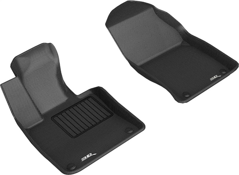 3D MAXpider L1VV03511509 19-21 Volvo S60 / V60 / 20-21 V60 Cross Country Kagu 1st Row Floormats - Black