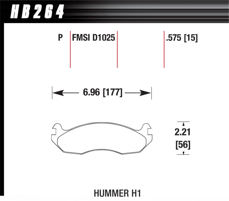 Hawk Performance Super Duty Brake Pads - HB264P.575 Hawk Performance