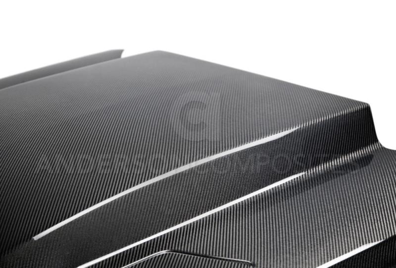 Anderson Composites 15-17 Ford Mustang (Excl. GT350/GT350R) Double Sided Carbon Fiber Cowl Hood Anderson Composites