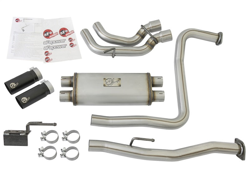 aFe Rebel Series 3in 409 SS Cat-Back Exhaust w/ Black Tips 04-15 Nissan Titan V8 5.6L aFe