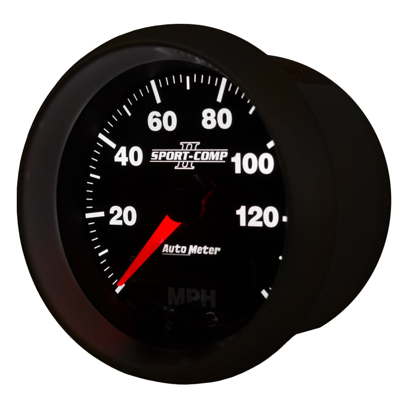 Autometer Sport-Comp II 3-3/8in 0-140MPH In-Dash Electronic GPS Programmable Speedometer 3680