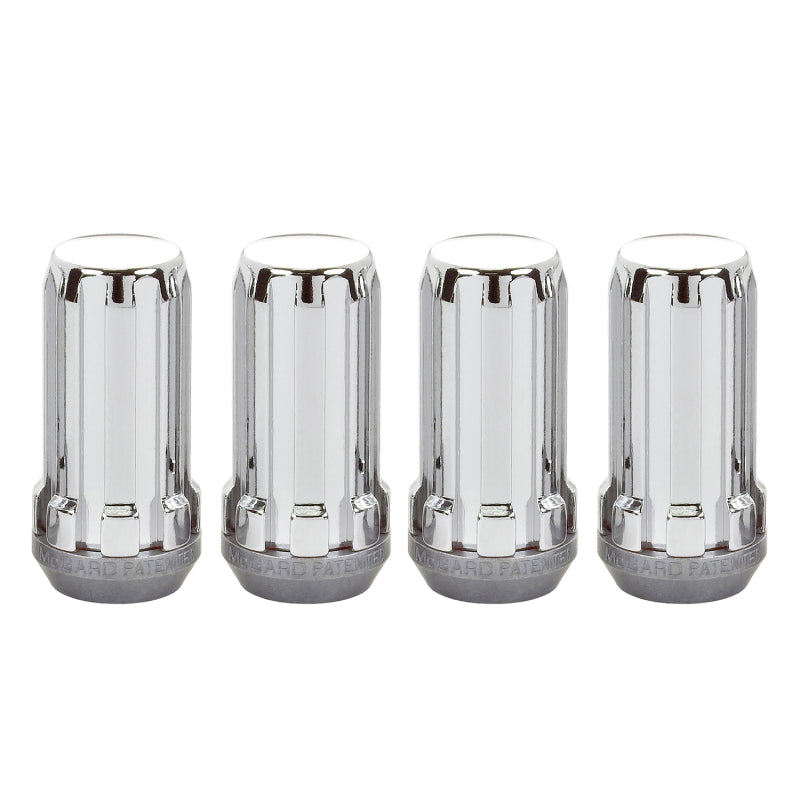 McGard SplineDrive Lug Nut (Cone Seat) M14X1.5 / 1.935in. Length (4-Pack) - Chrome (Req. Tool) - eliteracefab.com