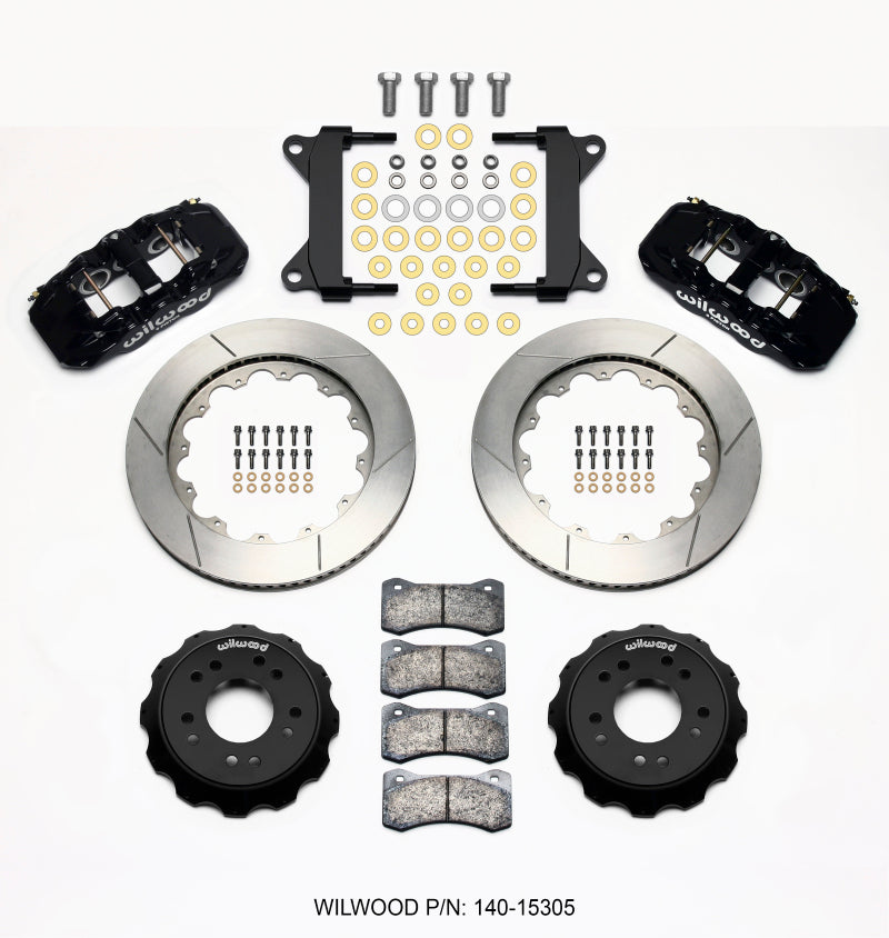 Wilwood AERO6 Front Hat Kit 14.00 63-87 C10 w/ Wilwood Pro Spindles Wilwood