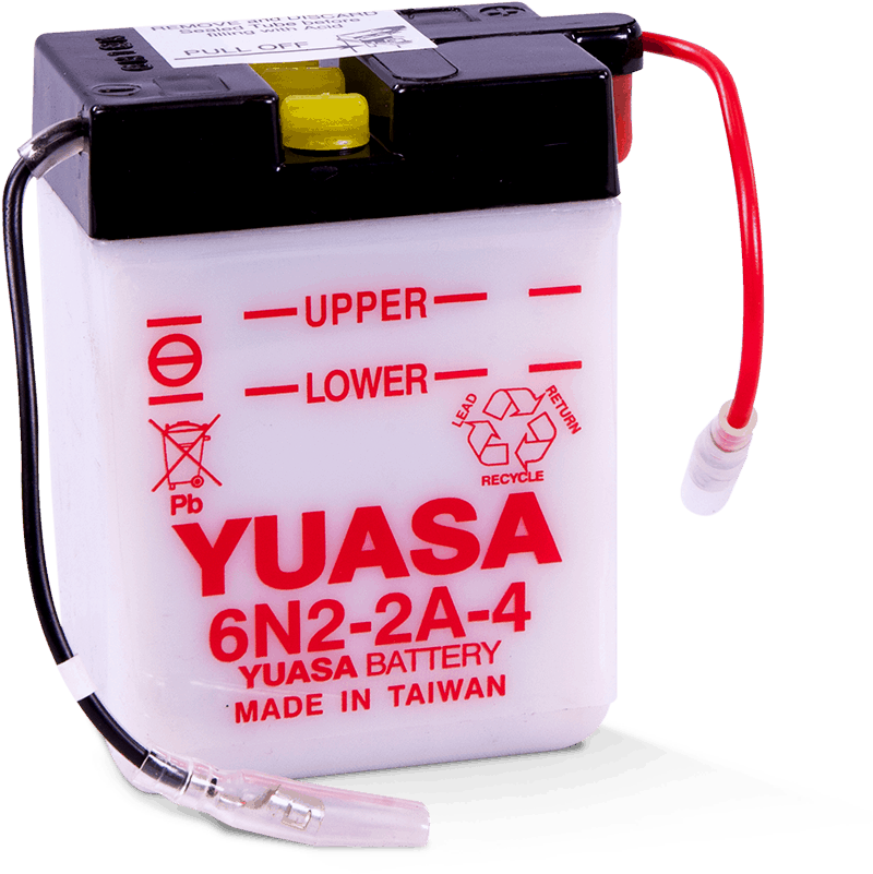 Yuasa 6N2-2A-4 Conventional 6 Volt Battery Yuasa Battery