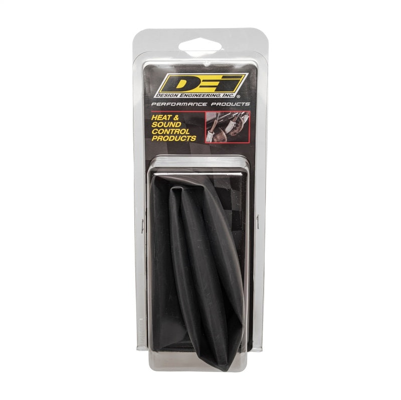 DEI Hi-Temp Shrink Tube 19mm (3/4in) x 2ft w/Adhesive - Black DEI