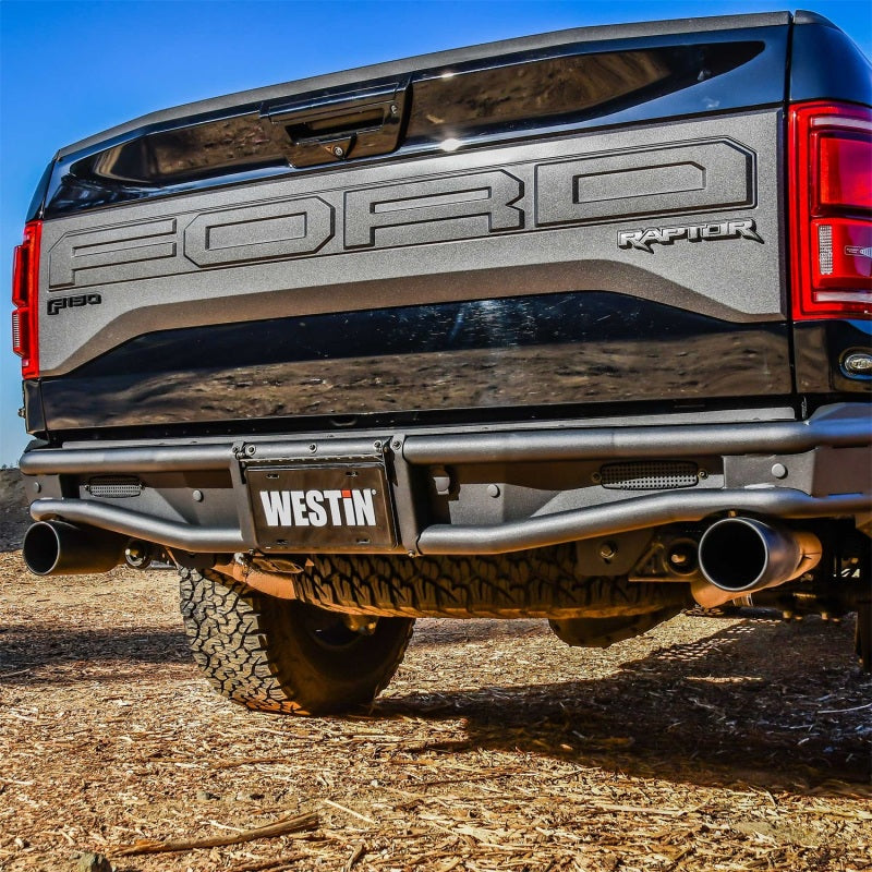 Westin 17-20 Ford F-150 Raptor Outlaw Rear Bumper - Tex. Blk Westin