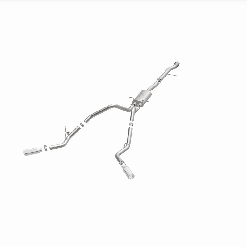 Magnaflow 14 Chev Silverado V8 5.3L CC/EC Cab Dual Split Behind Rear Tires Exit SS Cat Back Perf Exh Magnaflow