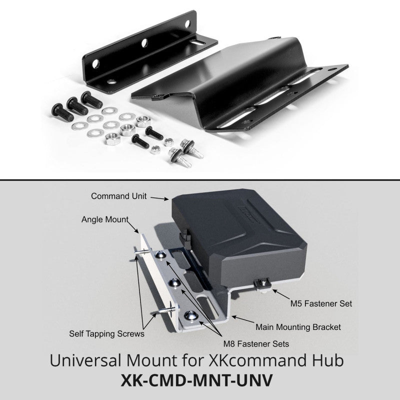 XKGlow XKcommand Hub Mounting Bracket for Universal Fitment - Part XK-CMD-MNT-UNV