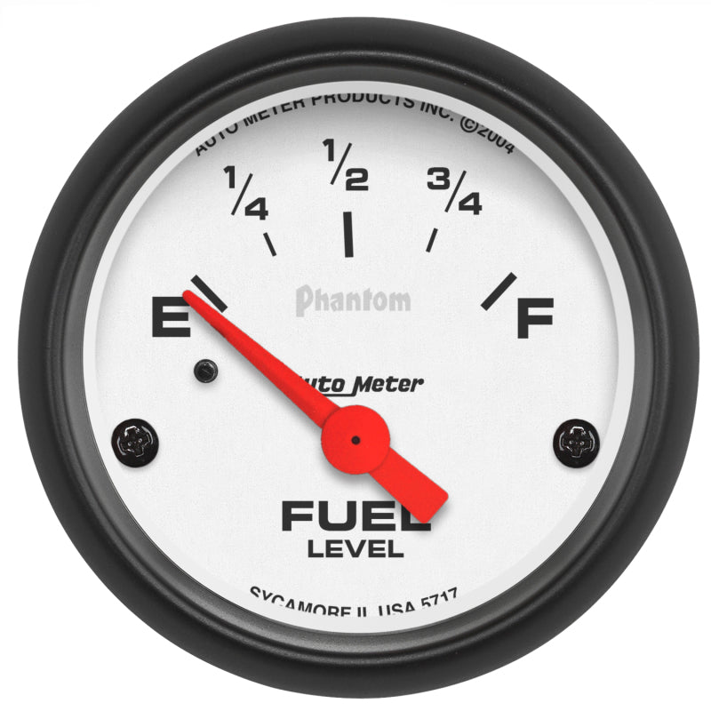 Autometer Phantom 2-1/16 inch Fuel Level Gauge 5717