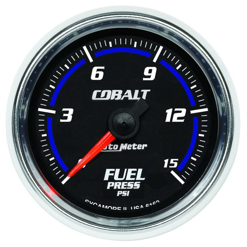 Autometer Cobalt 52mm 15 PSI Electronic Fuel Pressure Gauge 6162
