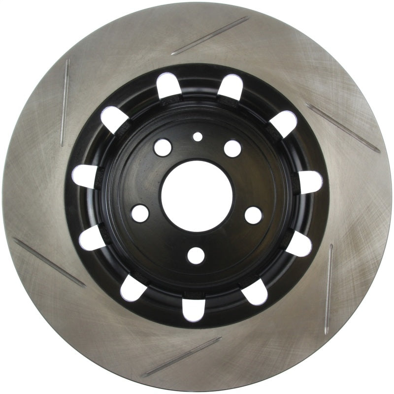 StopTech 17 Ford Flex/ 17 Ford Explorer w/ Heavy Duty Brakes Front Left Slotted Rotor Stoptech