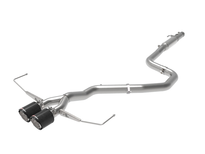 aFe Takeda Exhaust Cat-Back 19-20 Hyundai Veloster 304SS Carbon Fiber Dual Tips Exhaust aFe