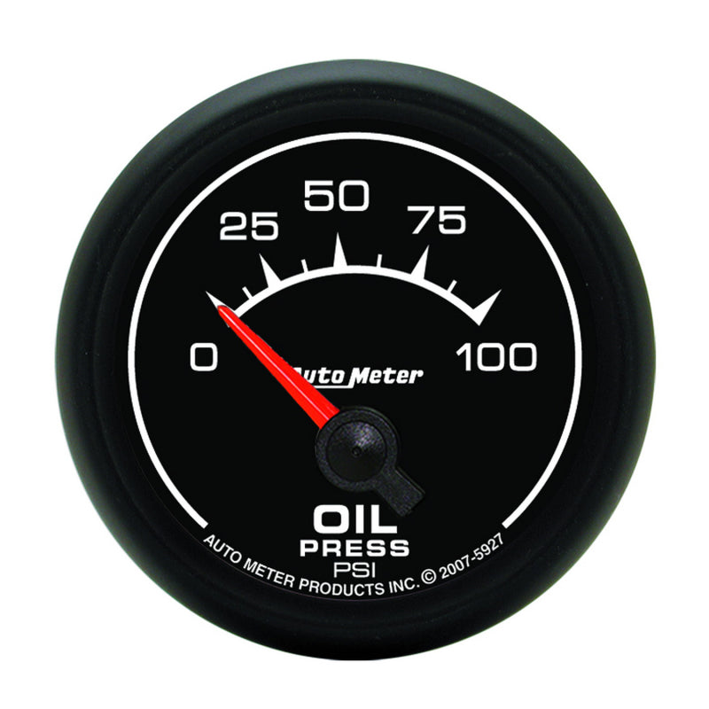Autometer ES 52mm 100 PSI Short Sweep Electric Oil Pressure Gauge 5927