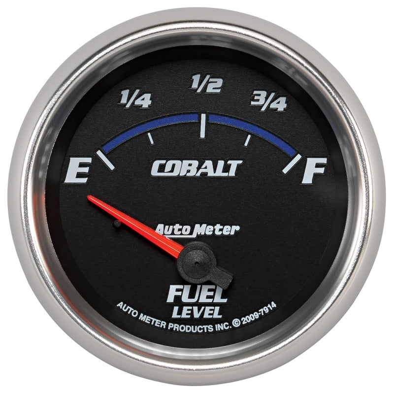 Autometer Cobalt 66.7mm 0-90 ohms Fuel Level Gauge 7914