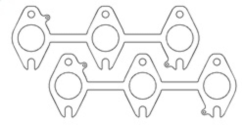 Cometic Dodge Cummins 5.9L 24V/24VCR .040in MLS (2) 3 Port Exhaust Gasket Cometic Gasket