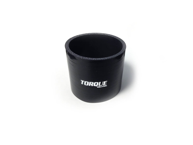 Torque Solution Straight Silicone Coupler for 2.25" Black Universal - TS-CPLR-S225BK