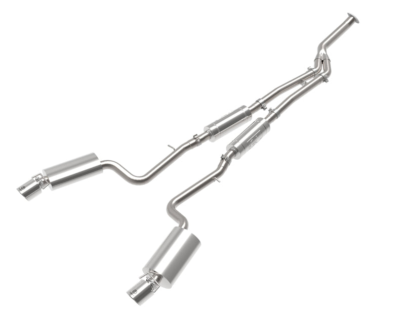 aFe POWER Takeda 16-17 Lexus IS200t L4-2.0L (t) 2.5in-3in 304 SS CB Exhaust w/Polish Tip aFe