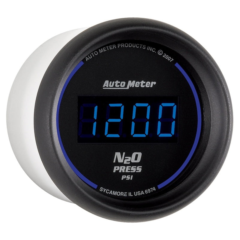 Autometer Ultra-Lite 2-1/16in 1600 PSI Digital Nitrous Pressure Gauge - Black 6974