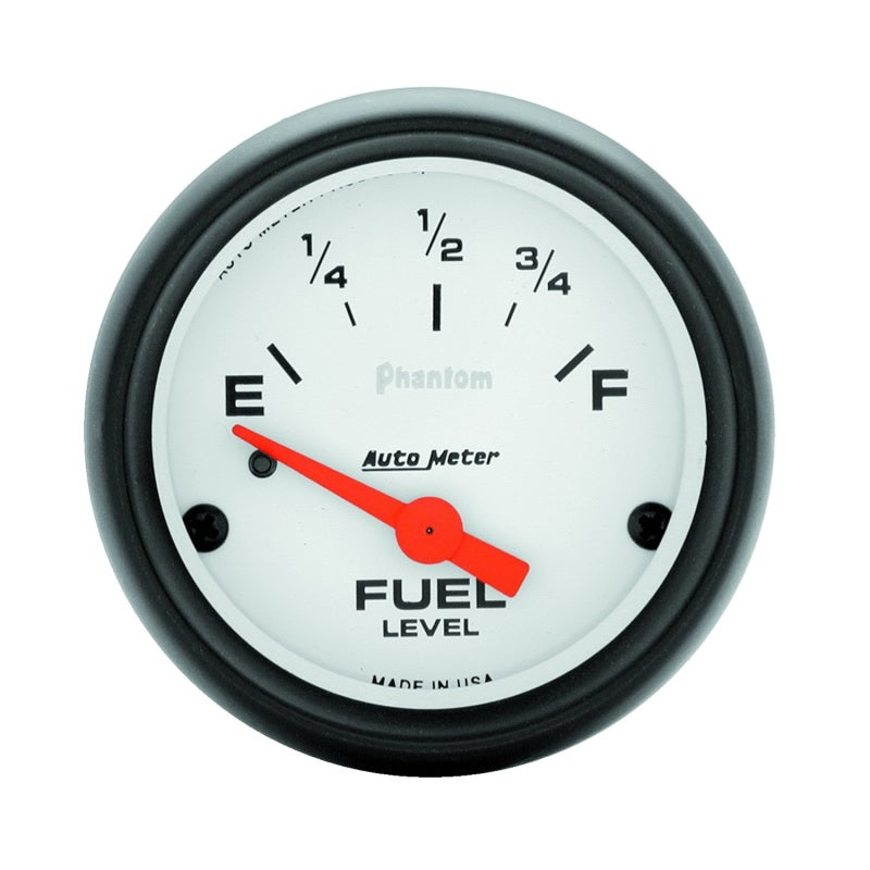Autometer Phantom 52mm Short Sweep Electric Fuel Level Gauge 5714