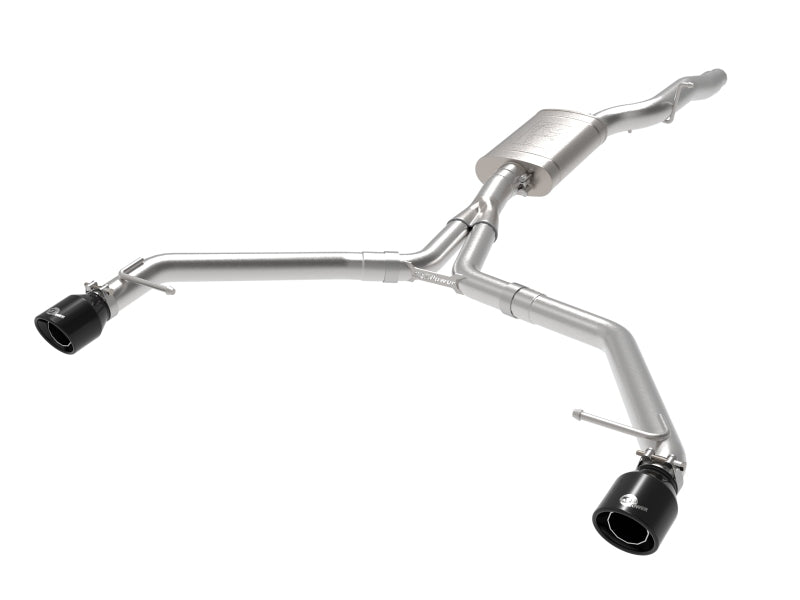 afe MACH Force-Xp 13-16 Audi Allroad L4 SS Axle-Back Exhaust w/ Black Tips aFe
