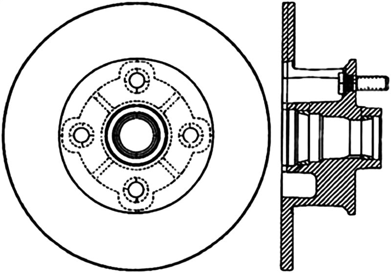 StopTech Sport CRYO) 77-82 Chevrolet Corvette Front Left Slotted Brake Rotor Stoptech