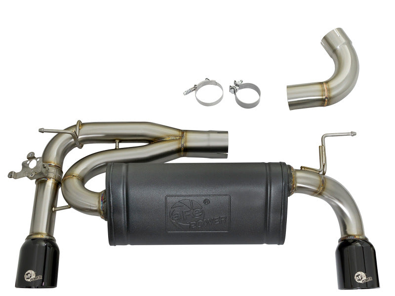 aFe MACHForce XP Exhausts Axle-Back 12-15 BMW 335i 3.0T (SS w/Black Tips) aFe