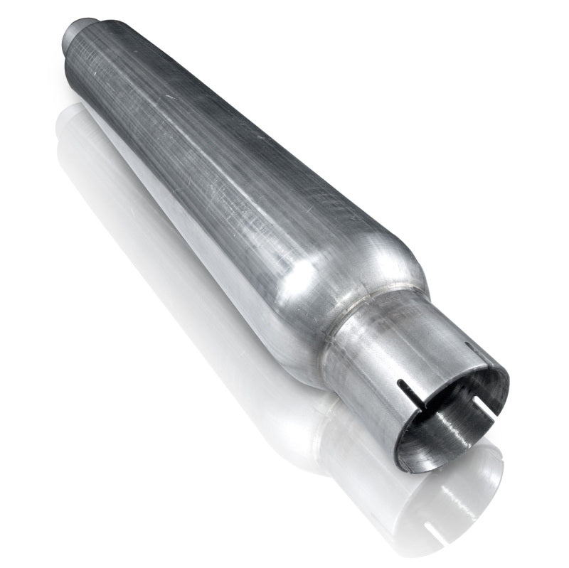 Stainless Works 2.25in SMOOTH TUBE MUFFLER (MILL FINISH) Stainless Works