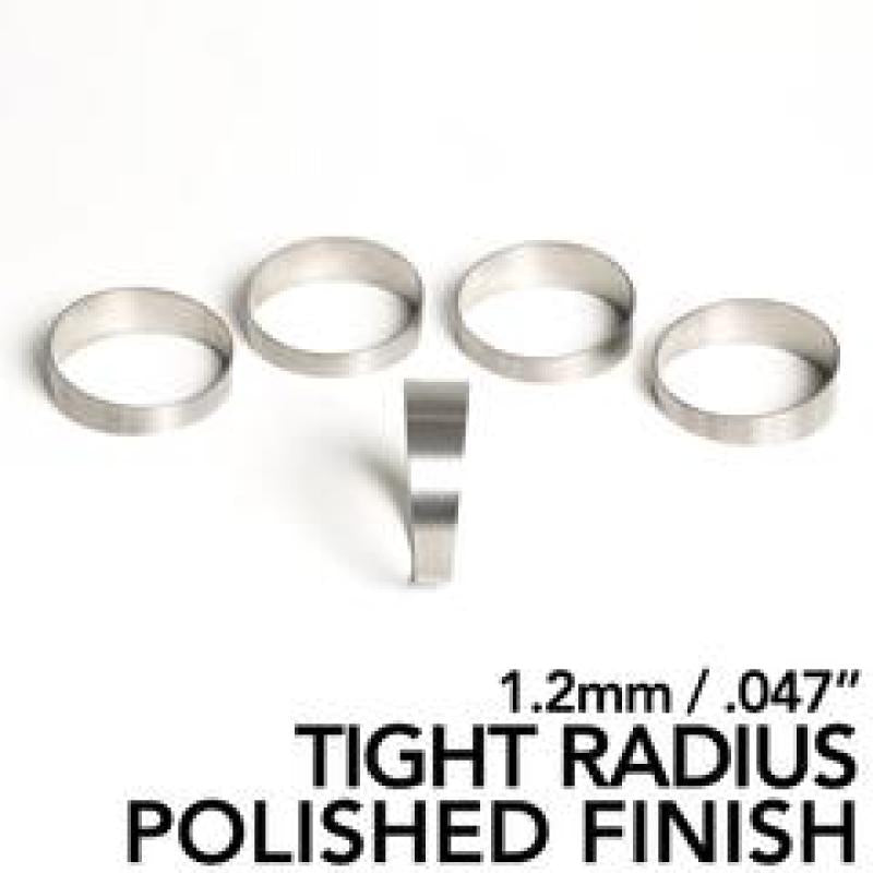 Ticon 3.0in 1.14D Tight Radius 1.2mm/.047in Wall Polished Titanium Pie Cuts 5pk