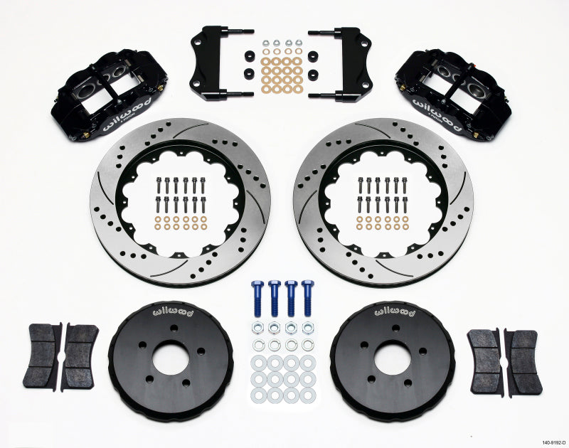 Wilwood Narrow Superlite 6R Front Hat Kit 14.00in Drilled Nissan 350Z/Fiti G35 Wilwood
