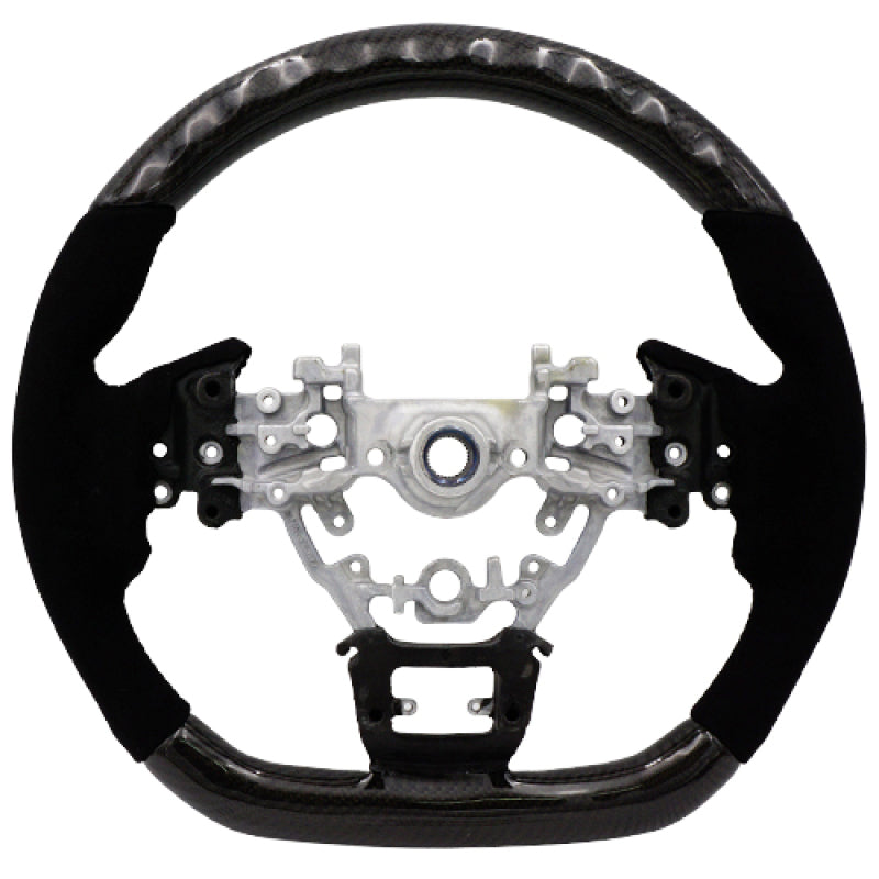 BLOX Racing 22+ Subaru Carbon/Alcantara Steering Wheel Black Stitching BLOX Racing