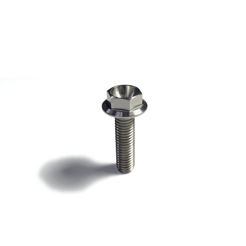 Ticon Titanium Bolt Flanged M6x25x1TP 10mm 6pt Head
