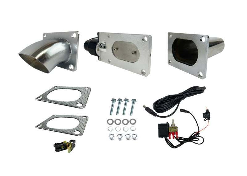 Granatelli 3.0in Oval Stainless Steel Electronic Exhaust Cutout Granatelli Motor Sports