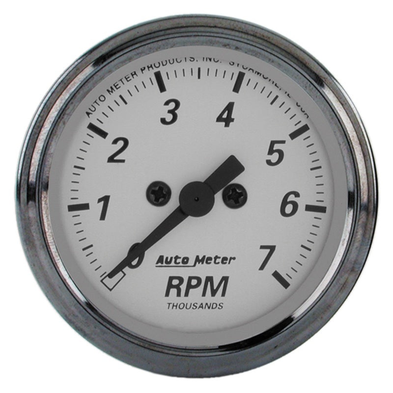 AutoMeter American Platinum 2-1/16in 7K RPM In-Dash Tachometer Gauge 1994