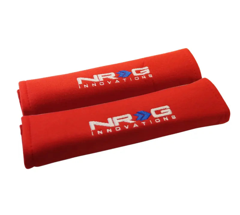 NRG Seat Belt Pads 2.7in. W x 11in. L (Red) Short - 2pc - SBP-27RD NRG