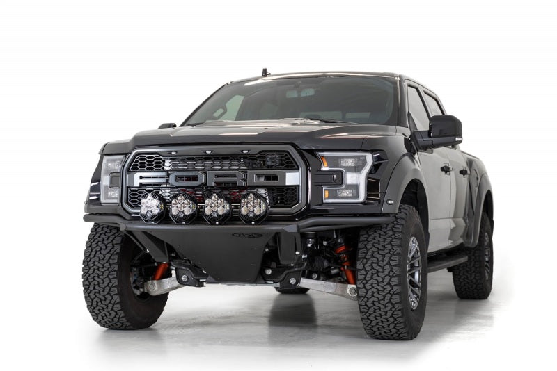 Addictive Desert Designs 17-20 Ford Raptor Pro Add-On Light Hoop - Hammer Black Addictive Desert Designs