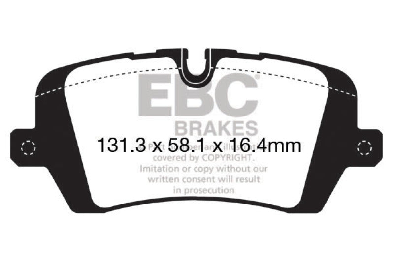EBC 13+ Land Rover Range Rover 3.0 Supercharged Extra Duty Rear Brake Pads - eliteracefab.com