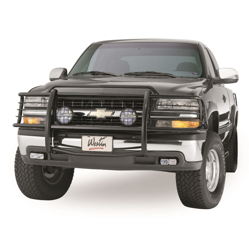 Westin 1999-2002 Chevrolet Silverado 1500LD Sportsman Grille Guard - Black Westin