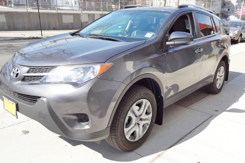 Rally Armor 2016-2017 Toyota Rav4 UR Black Mud Flap w/ Grey Logo - eliteracefab.com