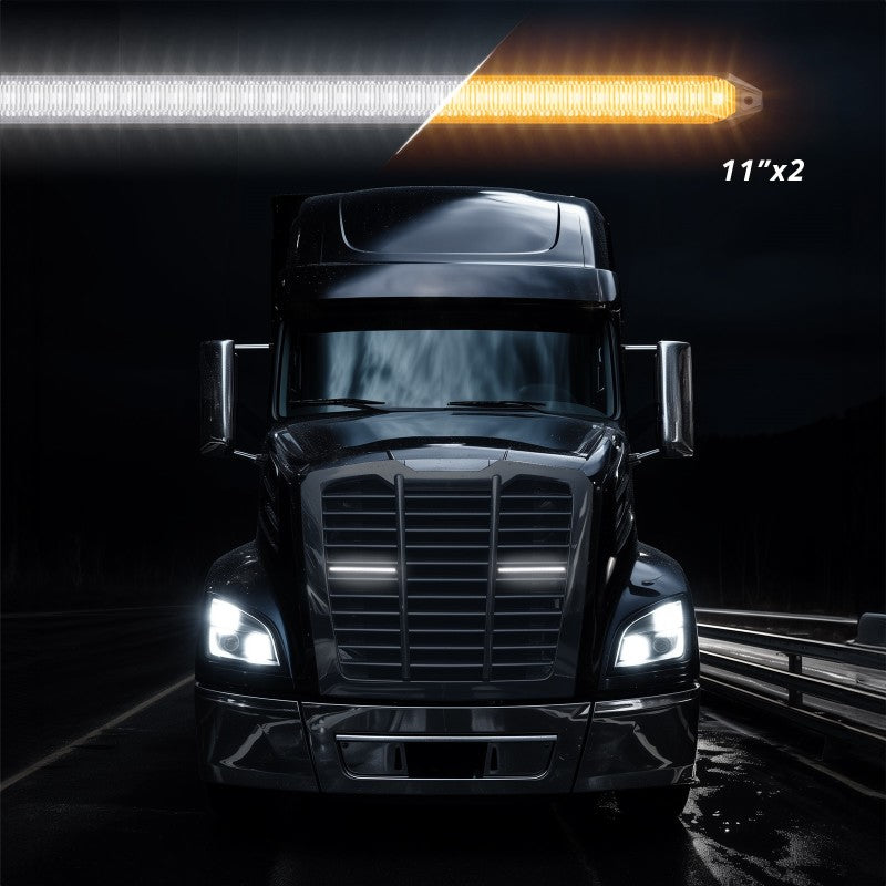 XKGlow 11" Switchback Grill Lights with Start-up Animation & Sequential Turn Signals - Part XK041029-11
