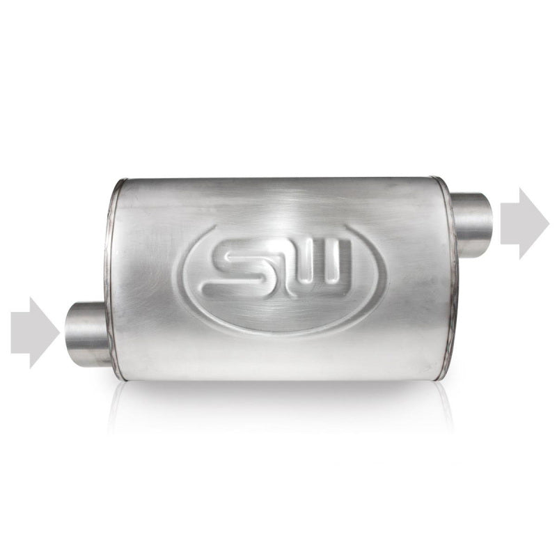Stainless Works 2.25in ID OFFSET INLET/ 2.25in OD OFFSET OUTLET (ON OPPOSITE SIDES) 5inX9in Stainless Works