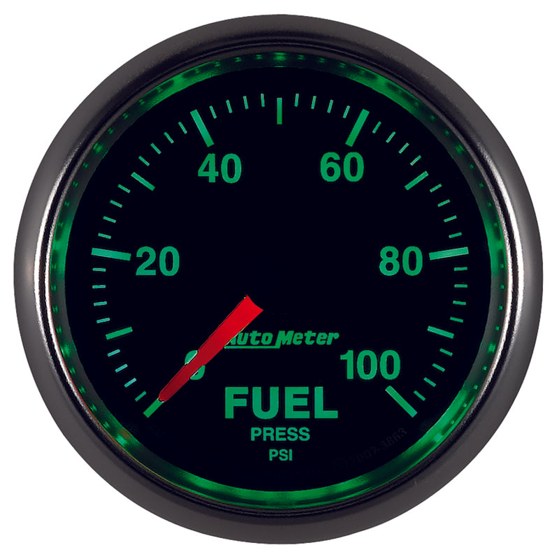 Autometer GS 0-100 PSI Full Sweep Electronic Fuel Pressure Gauge 3863