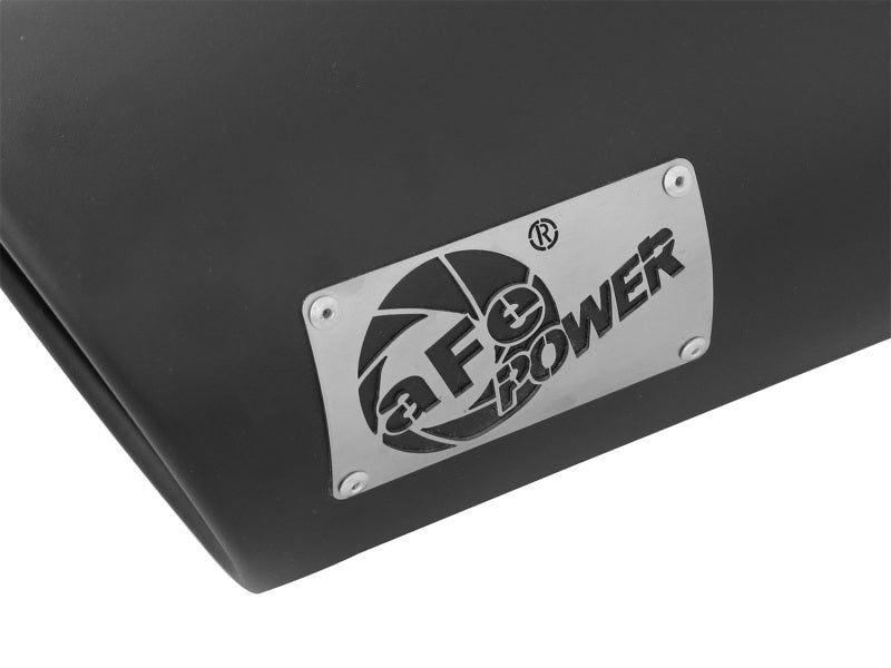 aFe POWER MACH Force-Xp 5in 304 Stainless Steel Exhaust Tip 5In x 7Out x15Lin Bolt-On Right-Blk aFe