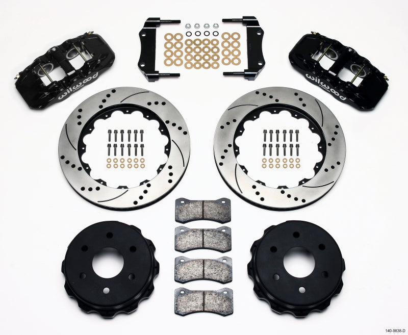 Wilwood AERO4 RearTruck Kit 14.25in Drilled 1999-2010 GM 1500-SUV 2 Piston OE Caliper Wilwood