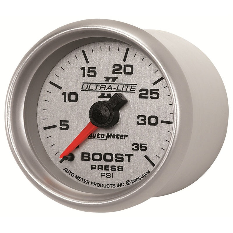 Autometer UL II Boost Gauge 2-1/16in Mechanical Pressure Ultra-Lite Gauge 35PSI 4904