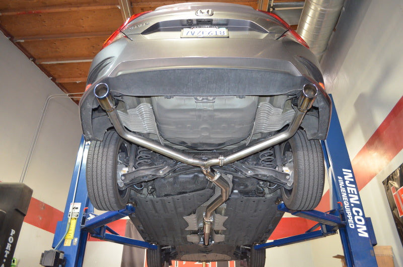 Injen 16-20 Honda Civic 1.5L Turbo 4Cyl (Sedan) 63mm SS Cat-Back Exhaust w/ Dual Burnt Titanium Tips - eliteracefab.com